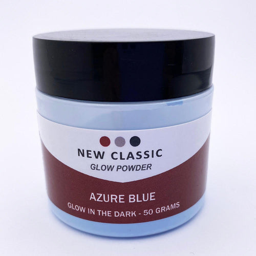 Azure Blue Glow Powder 50 Grams for Epoxy Resin