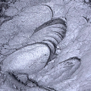 Silver Metallic Mica Powder for Epoxy Resin 50 Grams