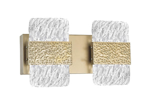 LED Wall Sconce with Gold Leaf Finish