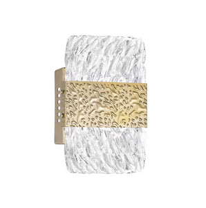 LED Wall Sconce with Gold Leaf Finish