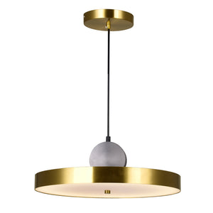 LED Pendant with Brass+Black Finish