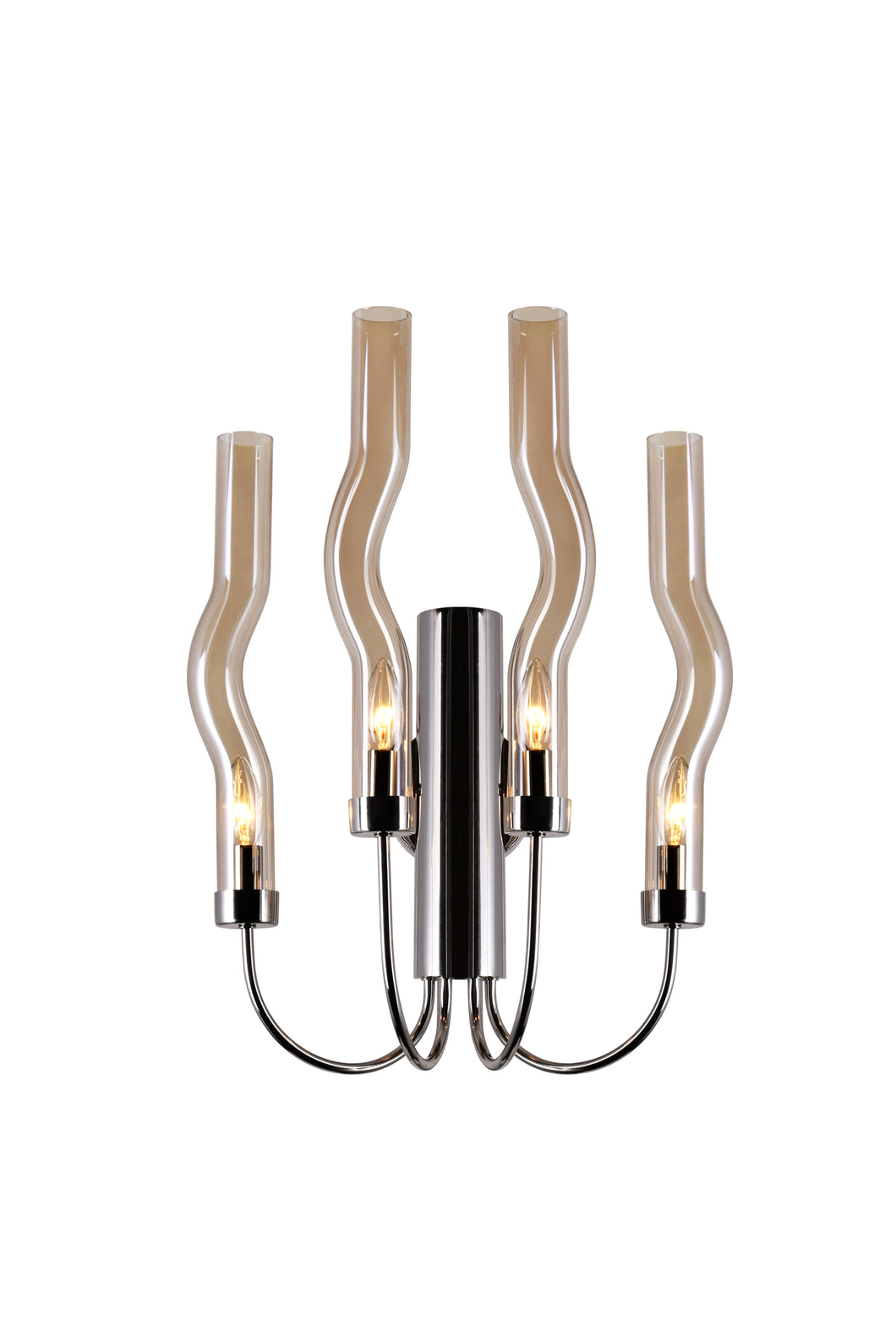4 Light Sconce with Polished Nickel Finish