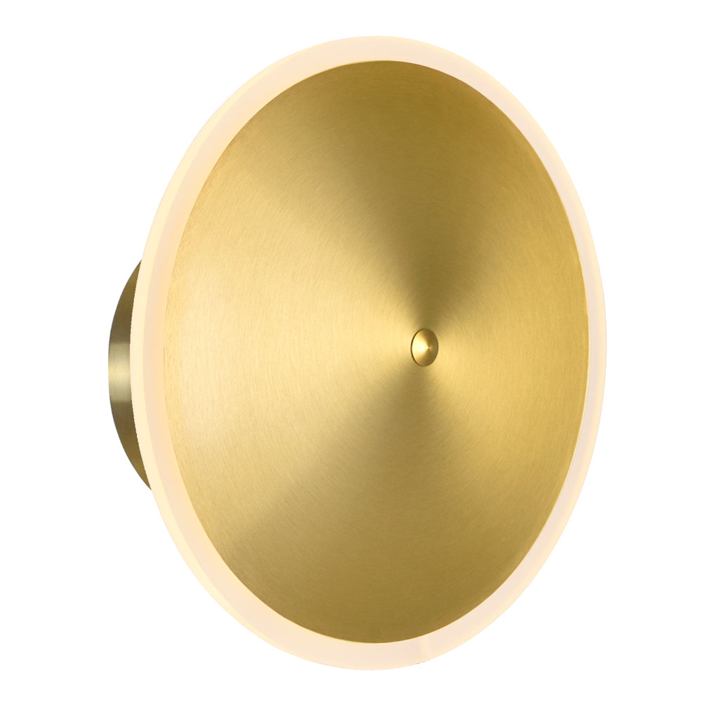 LED Sconce with Brass Finish