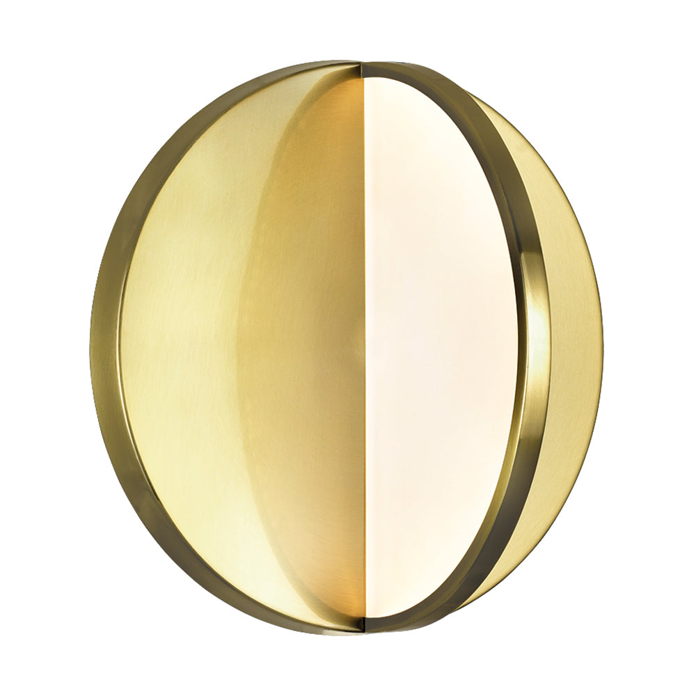 LED Sconce with Brushed Brass Finish
