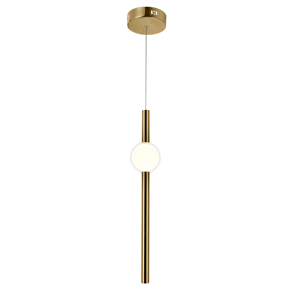 LED Mini Pendant with Brass Finish
