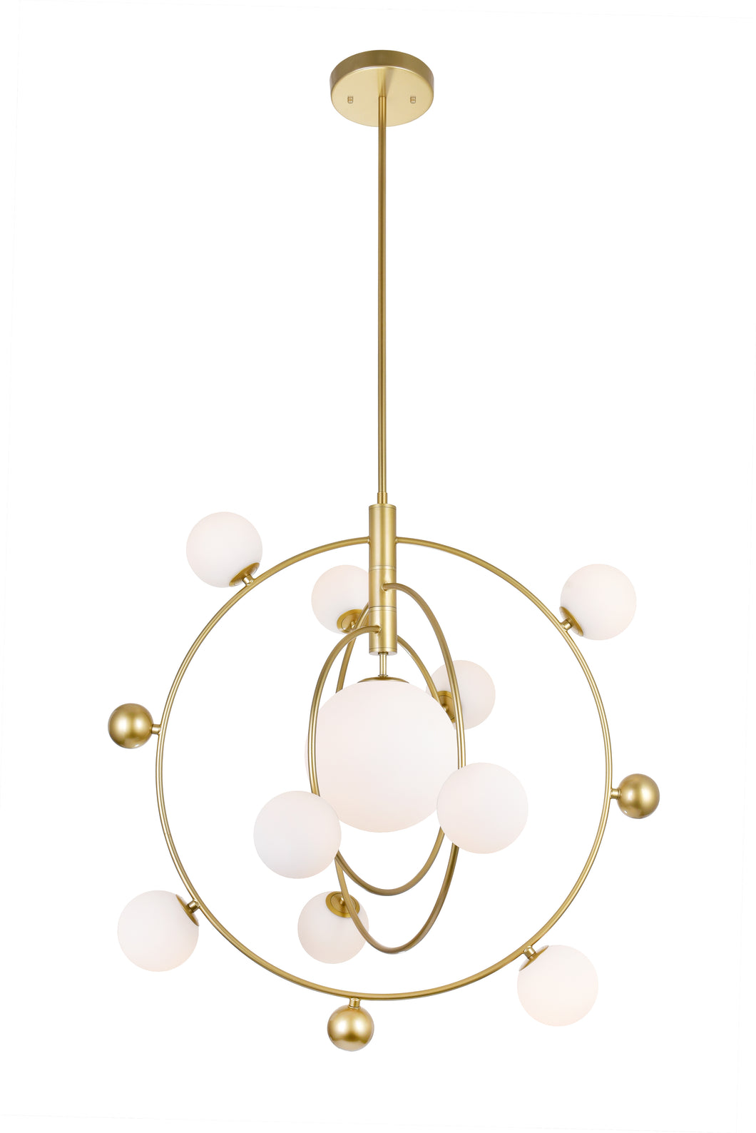 11 Light Chandelier with Medallion Gold Finish