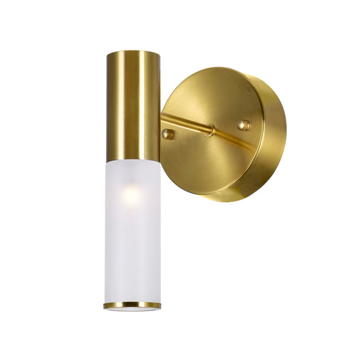 1 Light Sconce with Brass Finish