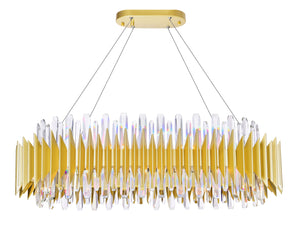 20 Light Chandelier with Satin Gold finish