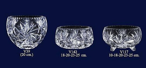 Set of 3 Lead Crystal Bowls