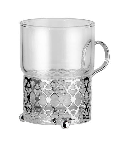 Single Tea Glass-Antique Strip