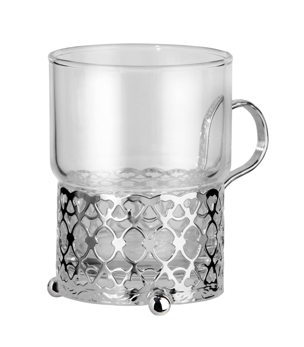 Single Tea Glass-Antique Strip