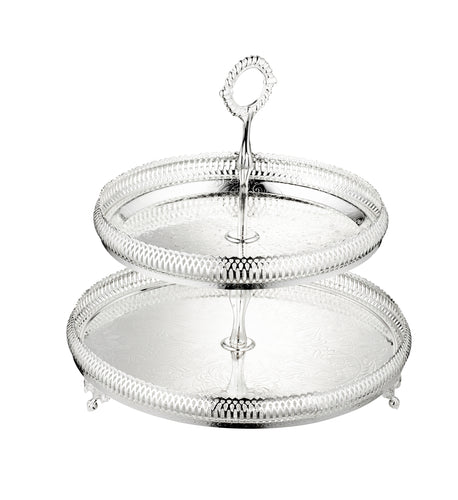 2 Tier Gallery Cake Stand