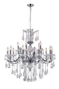 5 Light Up Chandelier with Chrome finish