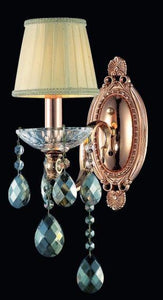 1 Light Wall Sconce with Rose Gold finish
