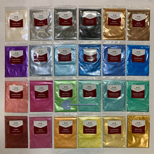 Mica Powder 24 Color Set for Epoxy Resin
