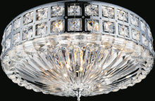 Load image into Gallery viewer, 6 Light Bowl Flush Mount with Chrome finish