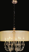 Load image into Gallery viewer, 8 Light Drum Shade Chandelier with French Gold finish