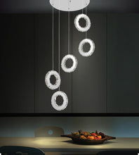 Load image into Gallery viewer, LED Multi Light Pendant with Chrome finish