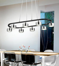 Load image into Gallery viewer, LED Down Pendant with Black &amp; Chrome finish