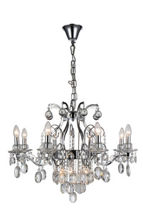 11 Light Up Chandelier with Chrome finish