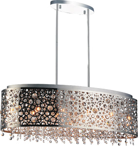 11 Light Drum Shade Chandelier with Chrome finish