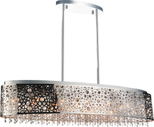 16 Light Drum Shade Chandelier with Chrome finish
