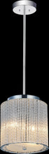 Load image into Gallery viewer, 2 Light Drum Shade Mini Pendant with Chrome finish