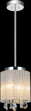 Load image into Gallery viewer, 2 Light Drum Shade Mini Pendant with Chrome finish