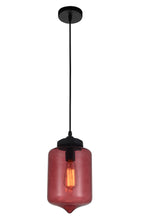 Load image into Gallery viewer, 1 Light Down Mini Pendant with Transparent Purple finish