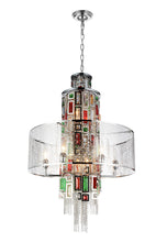Load image into Gallery viewer, 11 Light Drum Shade Chandelier with Chrome finish