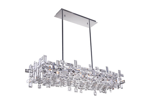 12 Light Island Chandelier with Chrome finish