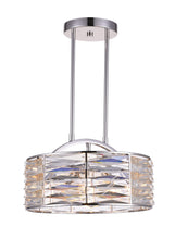 Load image into Gallery viewer, 4 Light Down Chandelier with Bright Nickel finish