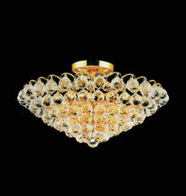 Load image into Gallery viewer, 8 Light  Flush Mount with Gold finish