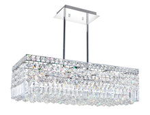 Load image into Gallery viewer, 8 Light Down Chandelier with Chrome finish