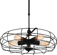 Load image into Gallery viewer, 5 Light  Pendant with Black finish