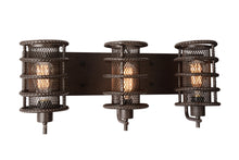 Load image into Gallery viewer, 3 Light Wall Sconce with Brown finish