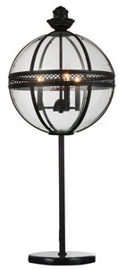 3 Light Table Lamp with Black finish