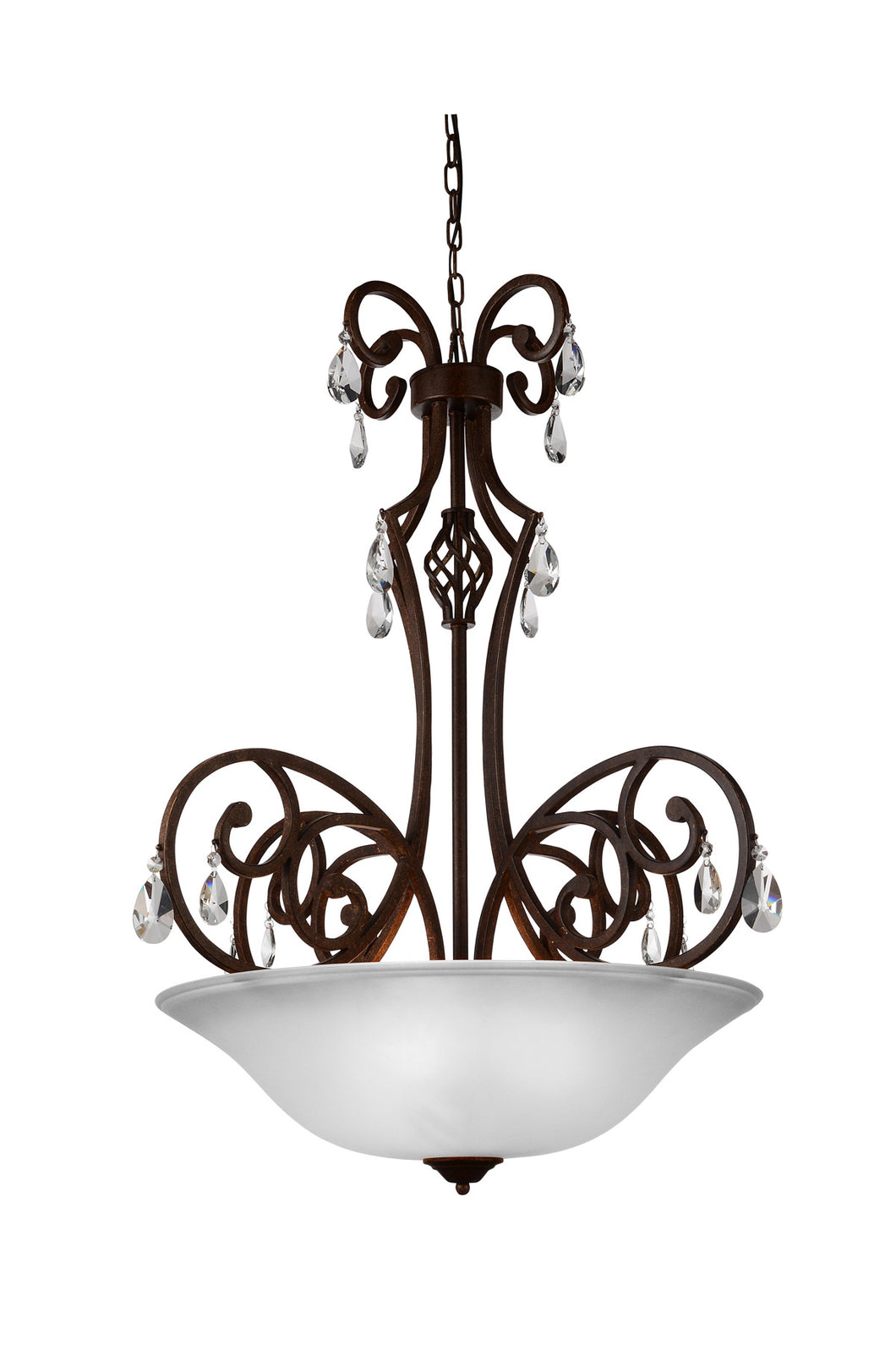5 Light Candle Chandelier with Dark Bronze finish