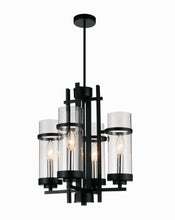 Load image into Gallery viewer, 4 Light Up Mini Pendant with Black finish