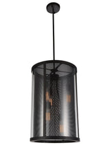 Load image into Gallery viewer, 5 Light Down Pendant with Reddish Brown finish