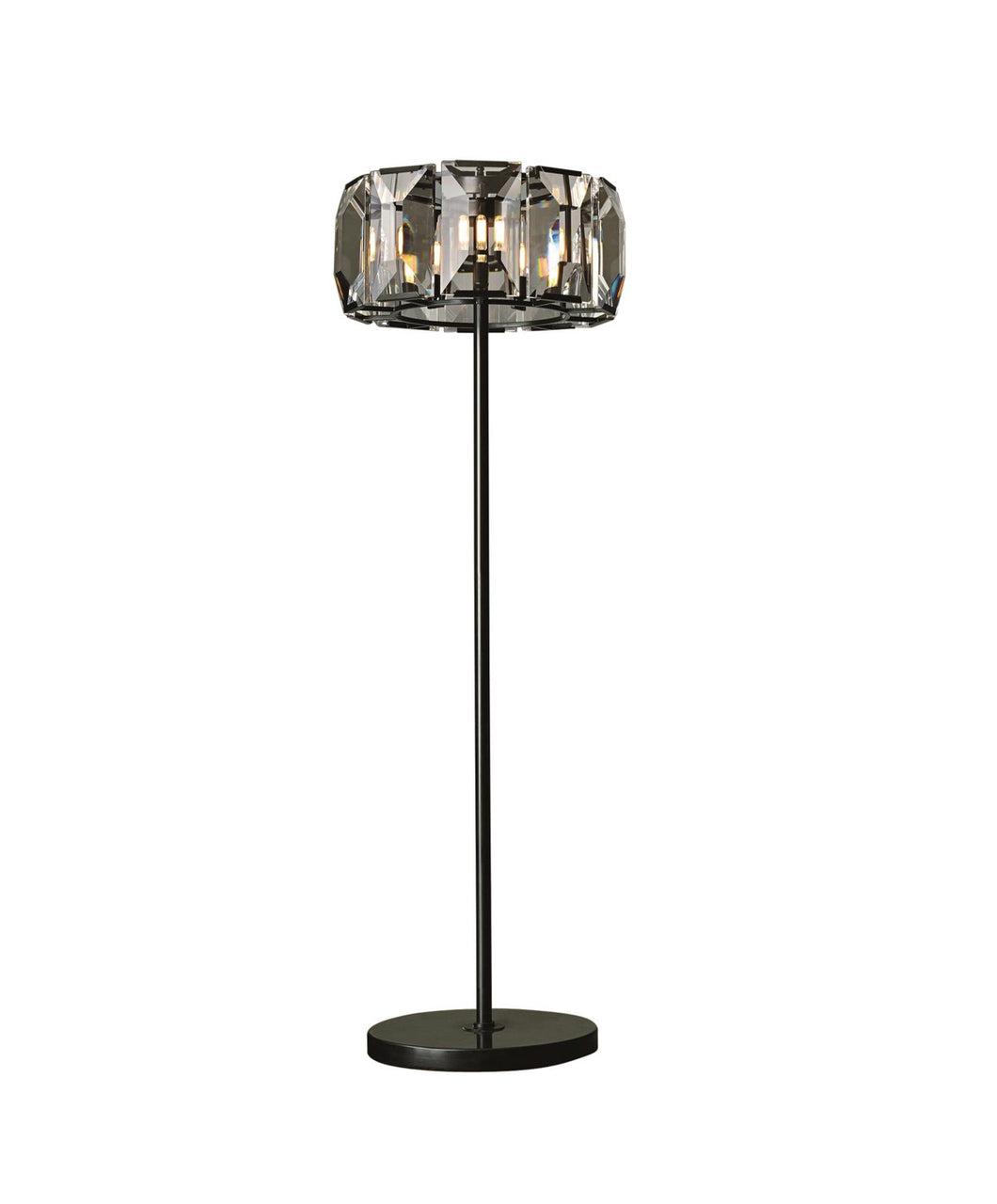 8 Light Floor Lamp with Black finish