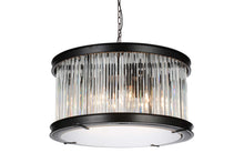 Load image into Gallery viewer, 6 Light  Chandelier with Black finish