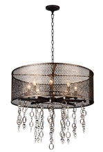 Load image into Gallery viewer, 8 Light Up Chandelier with Golden Bronze finish