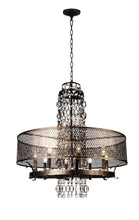 Load image into Gallery viewer, 8 Light Up Chandelier with Golden Bronze finish