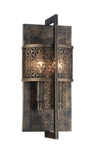 2 Light Wall Sconce with Golden Bronze finish
