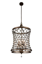 Load image into Gallery viewer, 8 Light Up Chandelier with Speckled Bronze finish