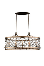 Load image into Gallery viewer, 8 Light Up Chandelier with Speckled Bronze finish