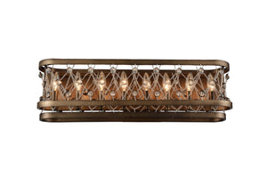 8 Light Wall Sconce with Speckled Bronze finish