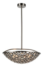 Load image into Gallery viewer, 5 Light  Chandelier with Satin Nickel finish