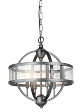 Load image into Gallery viewer, 4 Light Up Chandelier with Gray finish